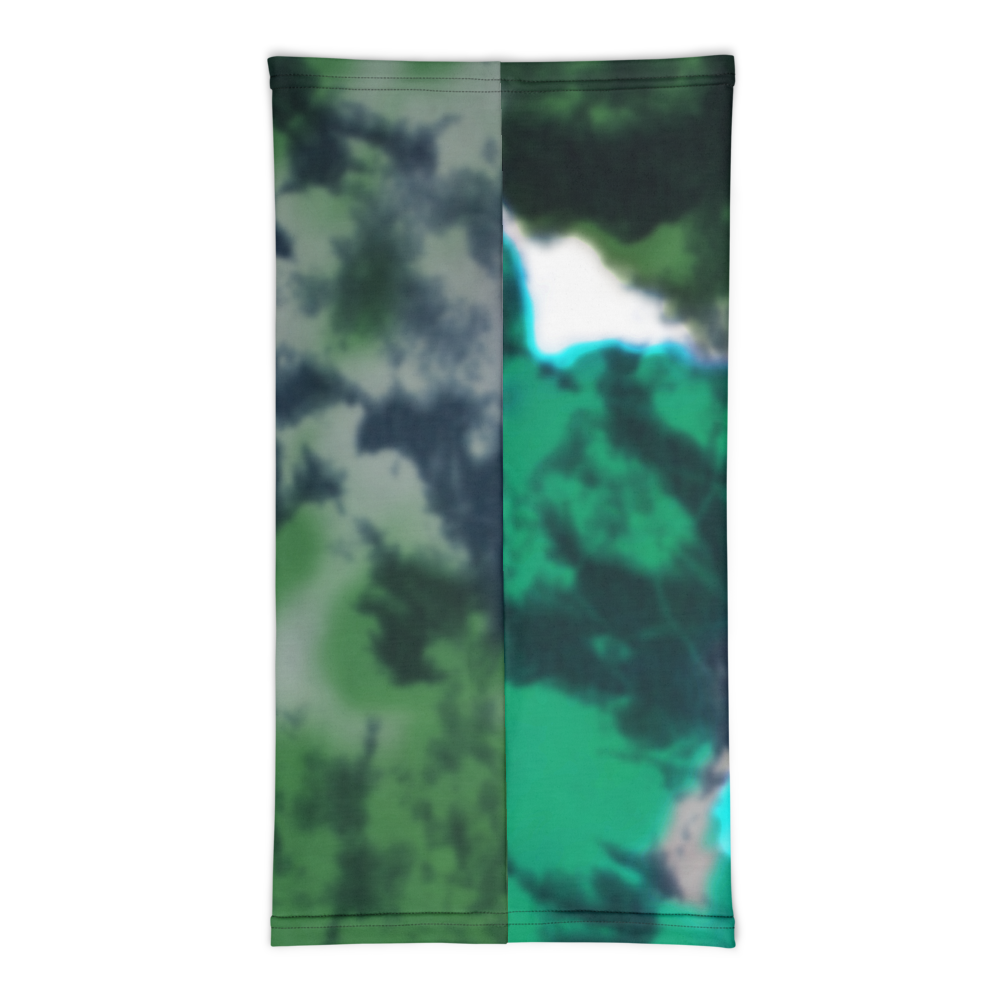 CRXWN | Drip or Dye | Tye Dye Season of Love 1 Cosmic Prophet Custom 3-in-1 UNISEX Gaiter Heavenly Color Clouds Leaves in Green Trees