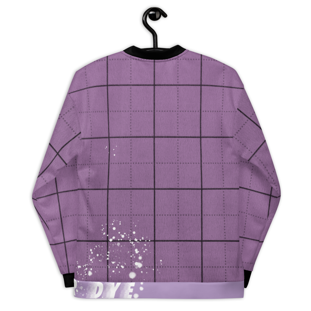 CRXWN | Drip or Dye | Plaid Season 1 Unisex Bomber Jacket Violet Purple