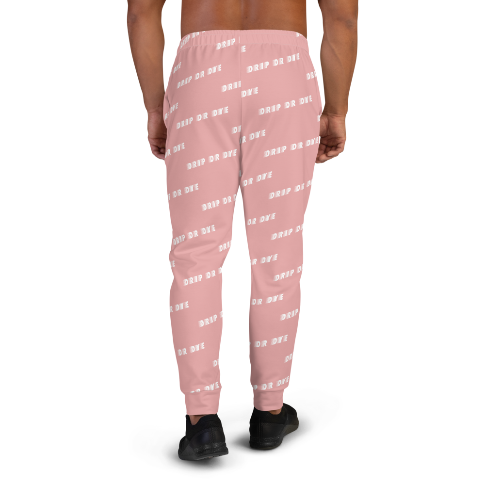 CRXWN | Drip or Dye | Racer Season 1 Unisex Jogger Racing Stripes Sweatpant Zoom Matte Pink Bunny