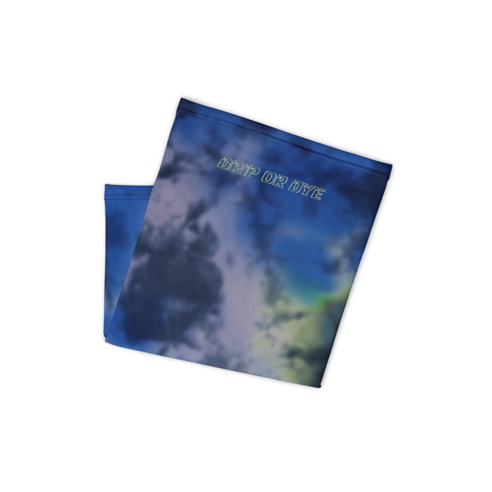 CRXWN | Drip or Dye | Tye Dye Season of Love 1 Cosmic Prophet Custom 3-in-1 UNISEX Gaiter Heavenly Color Clouds Hyper Royal Blue Ocean