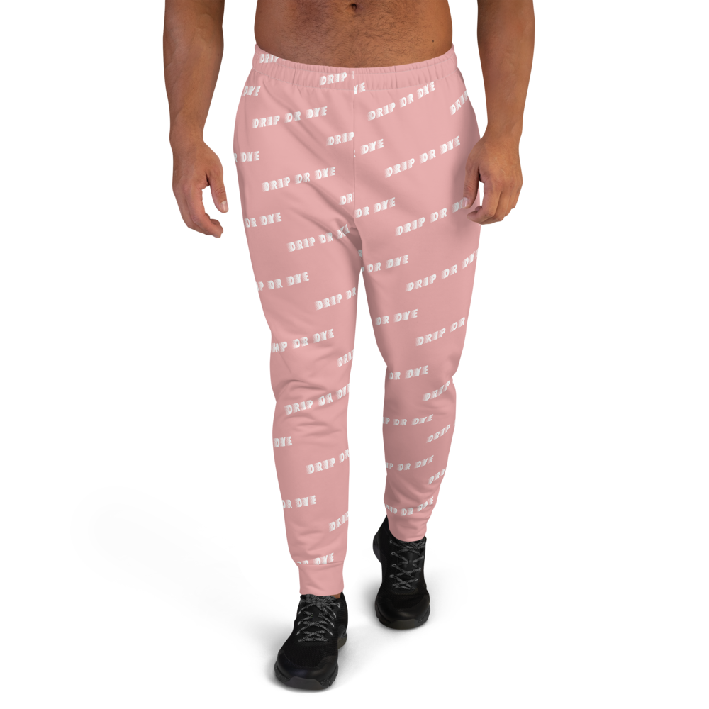 CRXWN | Drip or Dye | Racer Season 1 Unisex Jogger Racing Stripes Sweatpant Zoom Matte Pink Bunny