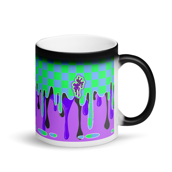 CRXWN | Drip or Dye | Checker Season 1 Matte Black Magik Mug COFFEE MUG alien grapes