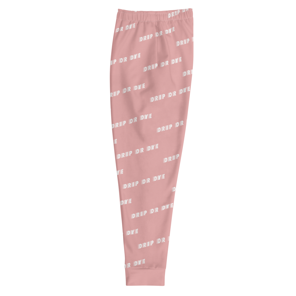 CRXWN | Drip or Dye | Racer Season 1 Unisex Jogger Racing Stripes Sweatpant Zoom Matte Pink Bunny