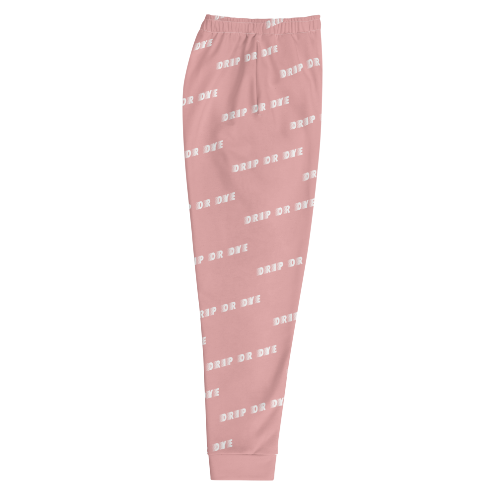 CRXWN | Drip or Dye | Racer Season 1 Unisex Jogger Racing Stripes Sweatpant Zoom Matte Pink Bunny