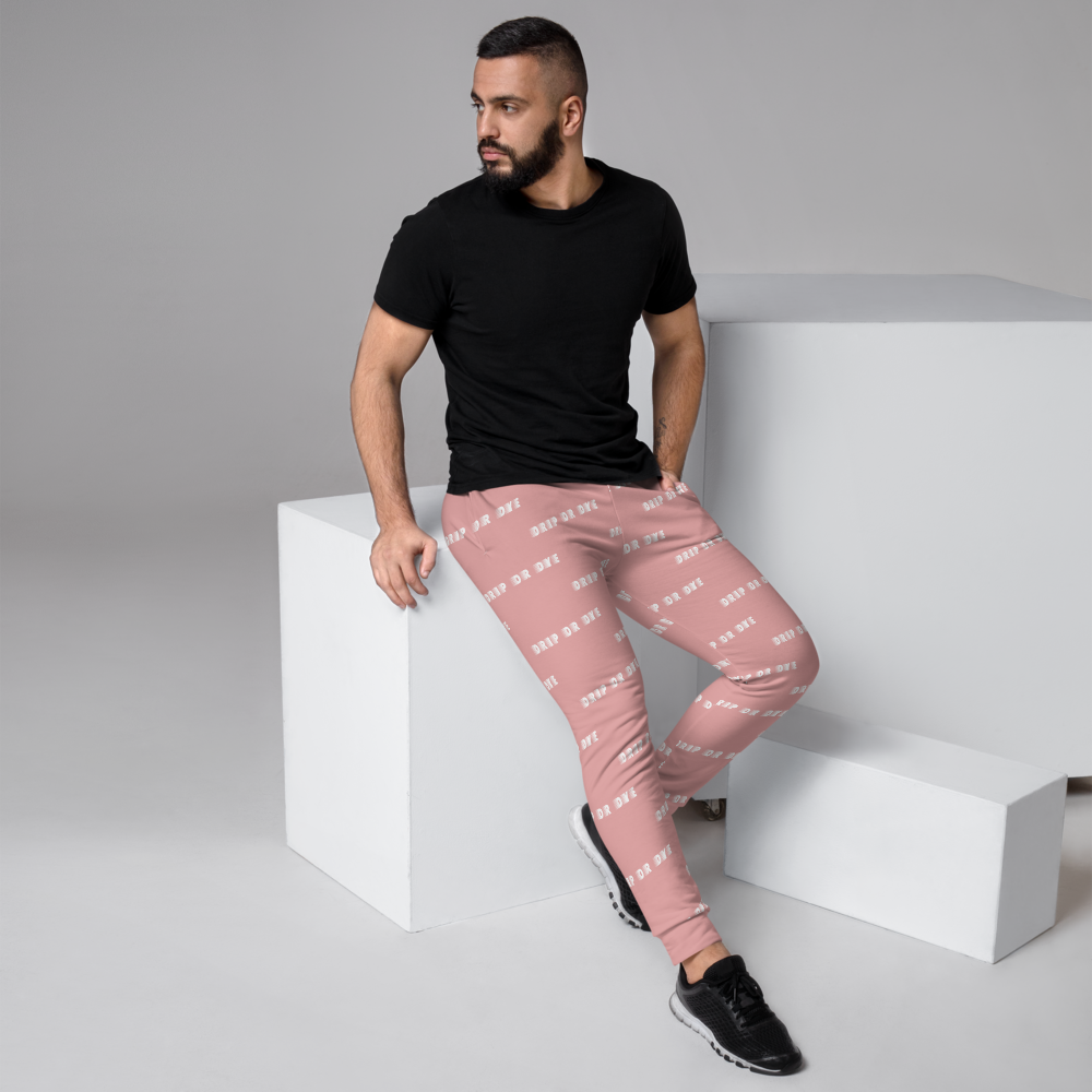 CRXWN | Drip or Dye | Racer Season 1 Unisex Jogger Racing Stripes Sweatpant Zoom Matte Pink Bunny