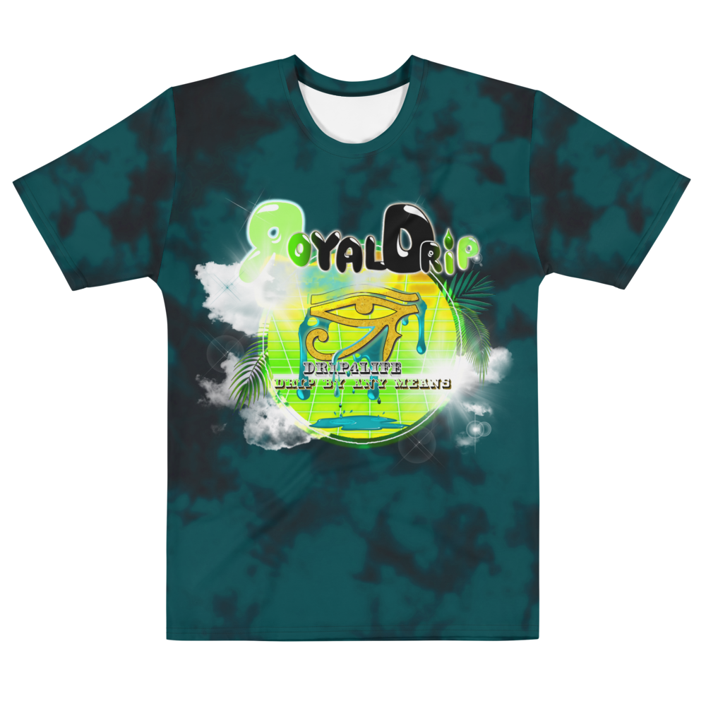 CRXWN | ROYAL Urban Resort 2021 | Royal Drip | D4L Drip By Any Means Wavy Season Synthwave Jersey Tee Golden Eye of Ra Spruce Lime