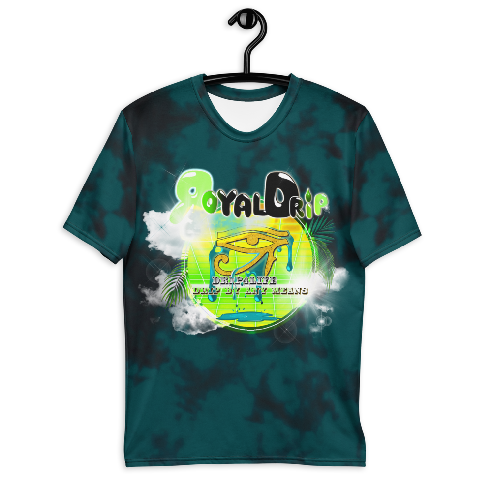 CRXWN | ROYAL Urban Resort 2021 | Royal Drip | D4L Drip By Any Means Wavy Season Synthwave Jersey Tee Golden Eye of Ra Spruce Lime