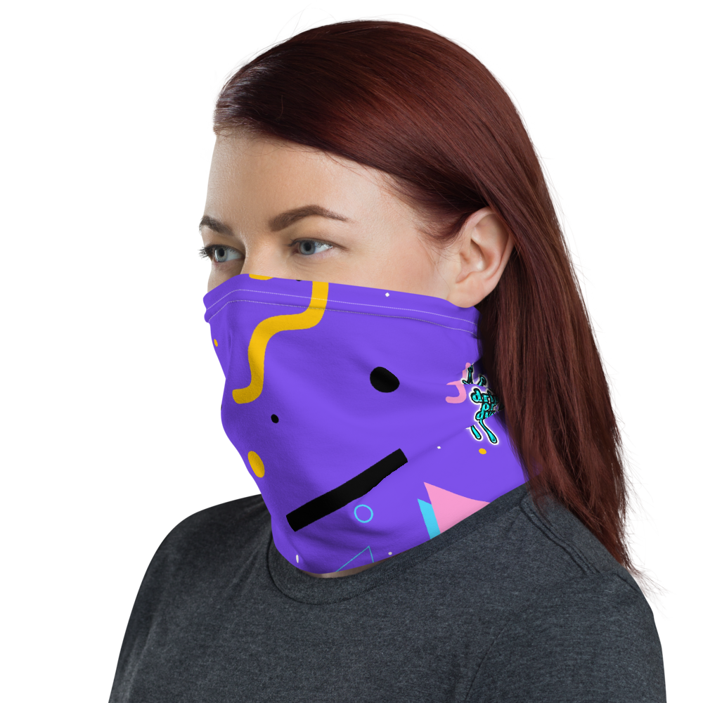 CRXWN | Drip or Dye Custom 80s Retro Throwback Vintage Print 3-in-1 UNISEX Face Mask