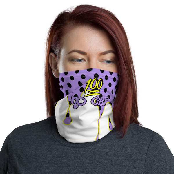 CRXWN | Drip or Dye Custom Ice Cream Candy Drip Polka Dot Print 3-in-1 UNISEX Gaiter Classic Purple