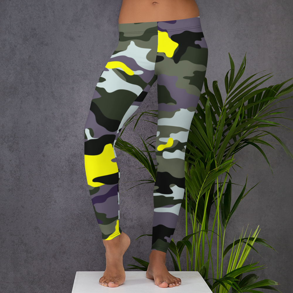 ROYAL WEAR | CAMO COMFORT LEGGINGS YELLOW SEASON & PURPLE SEASON VARIETY