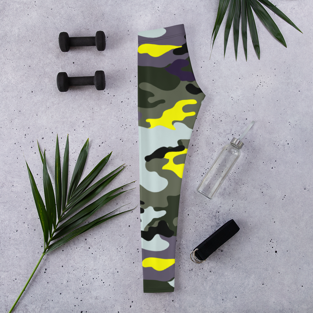 ROYAL WEAR | CAMO COMFORT LEGGINGS YELLOW SEASON & PURPLE SEASON VARIETY