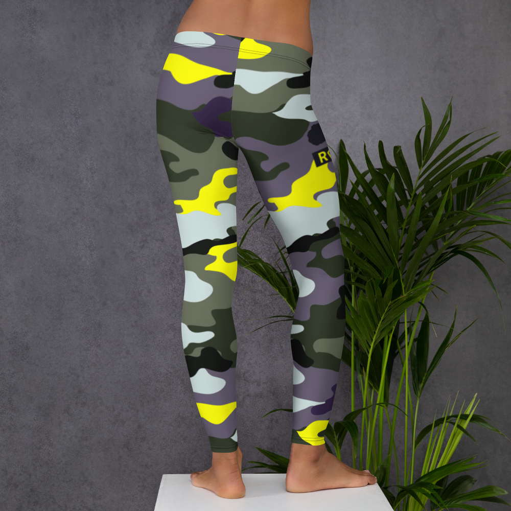 ROYAL WEAR | CAMO COMFORT LEGGINGS YELLOW SEASON & PURPLE SEASON VARIETY