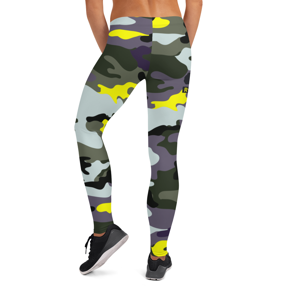 ROYAL WEAR | CAMO COMFORT LEGGINGS YELLOW SEASON & PURPLE SEASON VARIETY