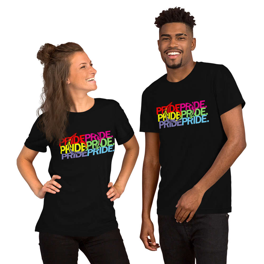 FEMME UNIV | LGBTQ PRIDEFEST Pride Swirl Unisex Tees VARIETIES AVAILABLE