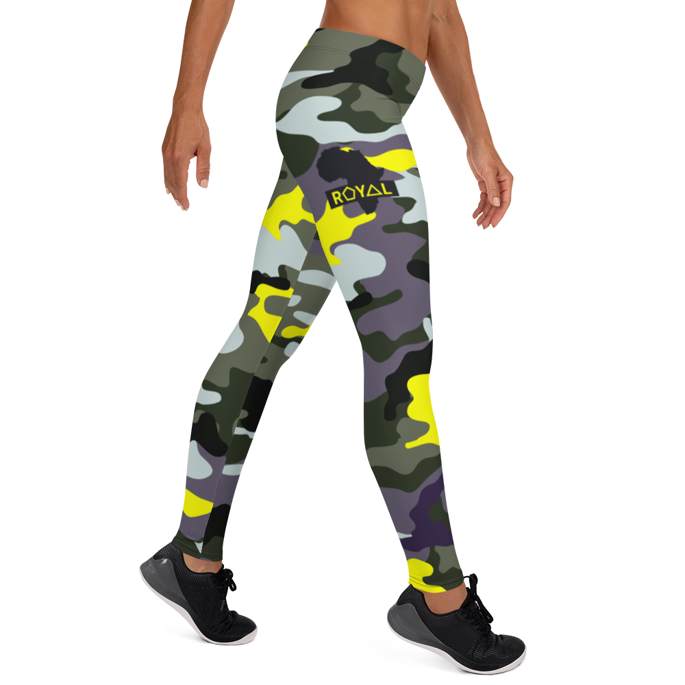 ROYAL WEAR | CAMO COMFORT LEGGINGS YELLOW SEASON & PURPLE SEASON VARIETY