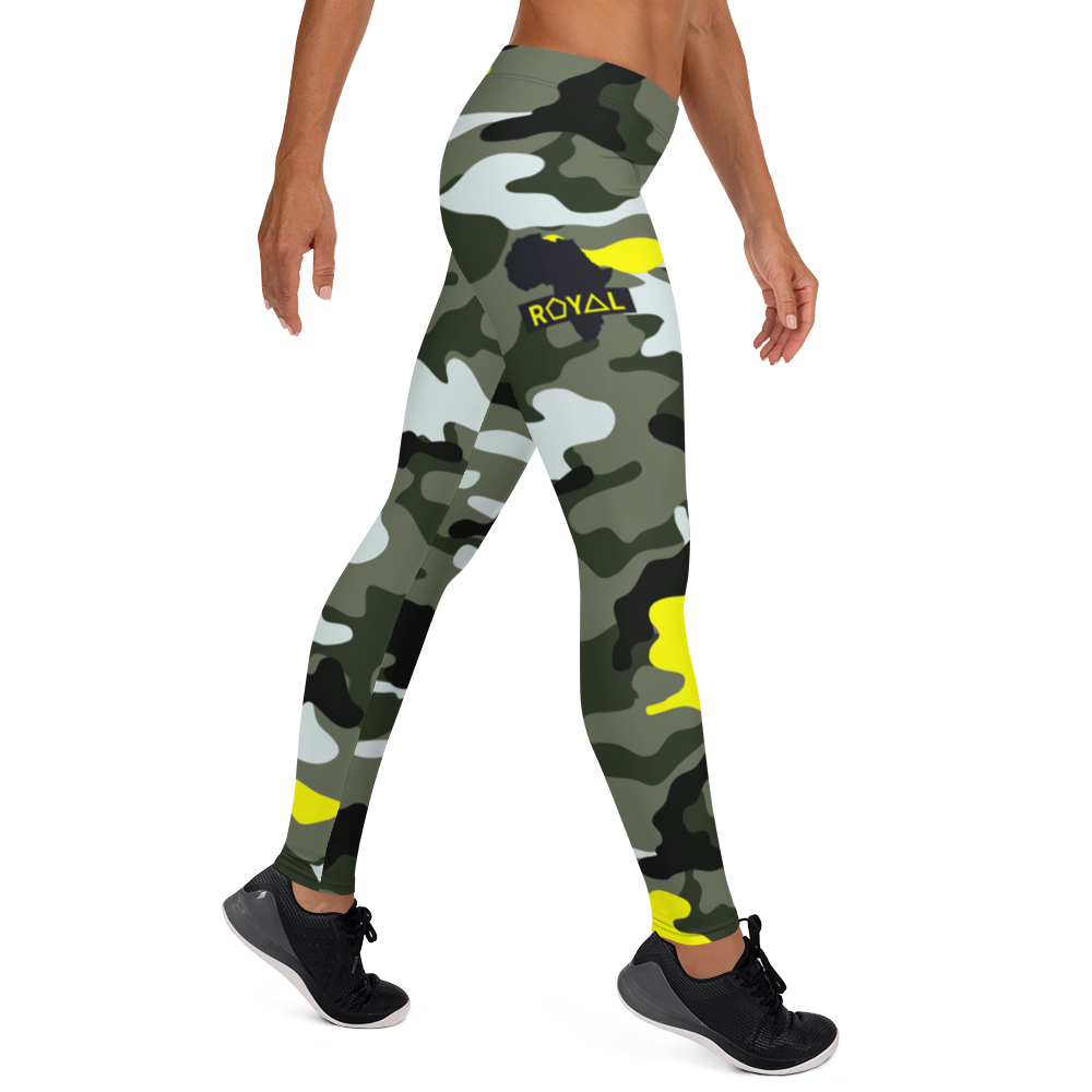 ROYAL WEAR | CAMO COMFORT LEGGINGS YELLOW SEASON & PURPLE SEASON VARIETY