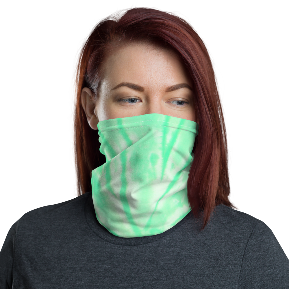 CRXWN | Drip or Dye Custom Tie Dye 3-in-1 UNISEX Face Mask SEAFOAM