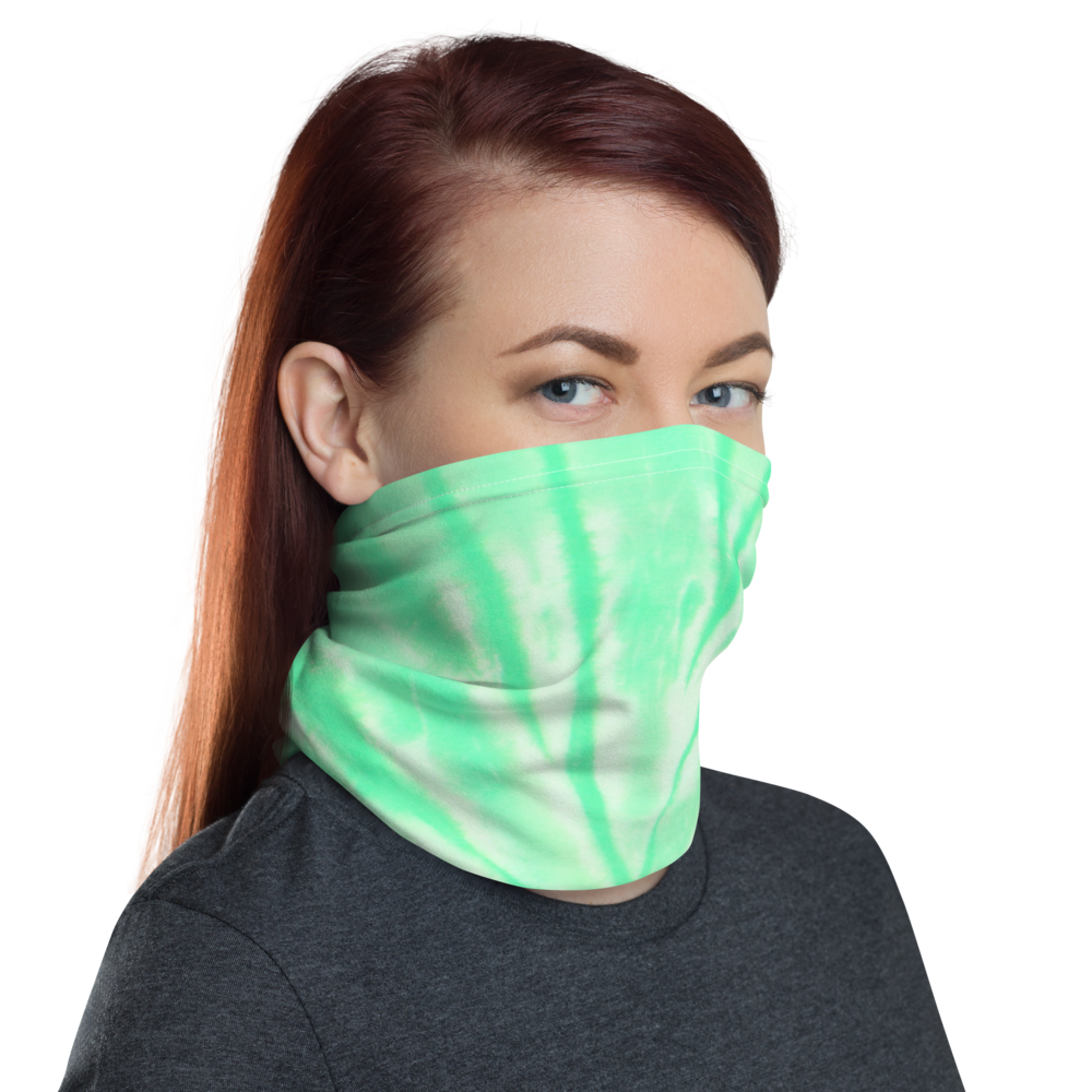 CRXWN | Drip or Dye Custom Tie Dye 3-in-1 UNISEX Face Mask SEAFOAM