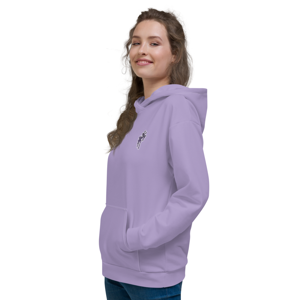 CRXWN | Drip or Dye Sunblocked Run Star Hike Pastel Purple Solid UNISEX Hoodie