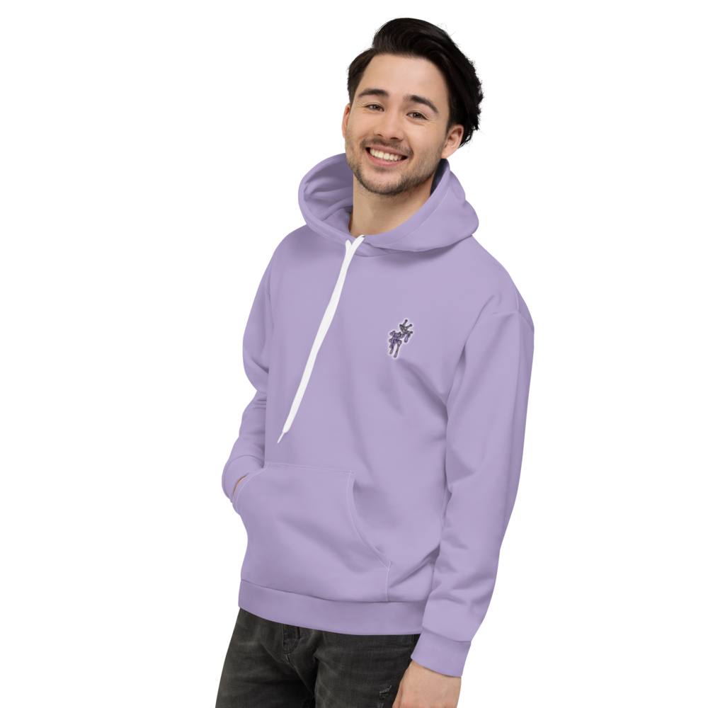 CRXWN | Drip or Dye Sunblocked Run Star Hike Pastel Purple Solid UNISEX Hoodie