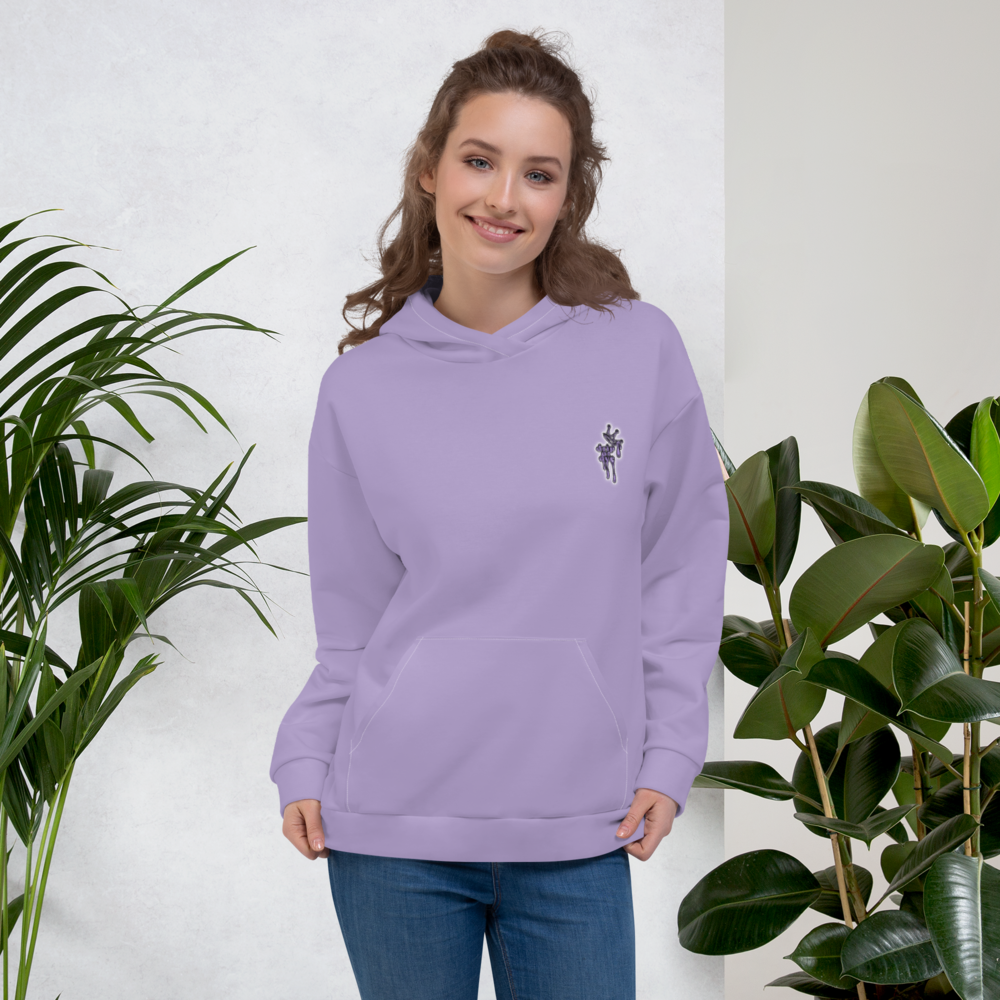 CRXWN | Drip or Dye Sunblocked Run Star Hike Pastel Purple Solid UNISEX Hoodie