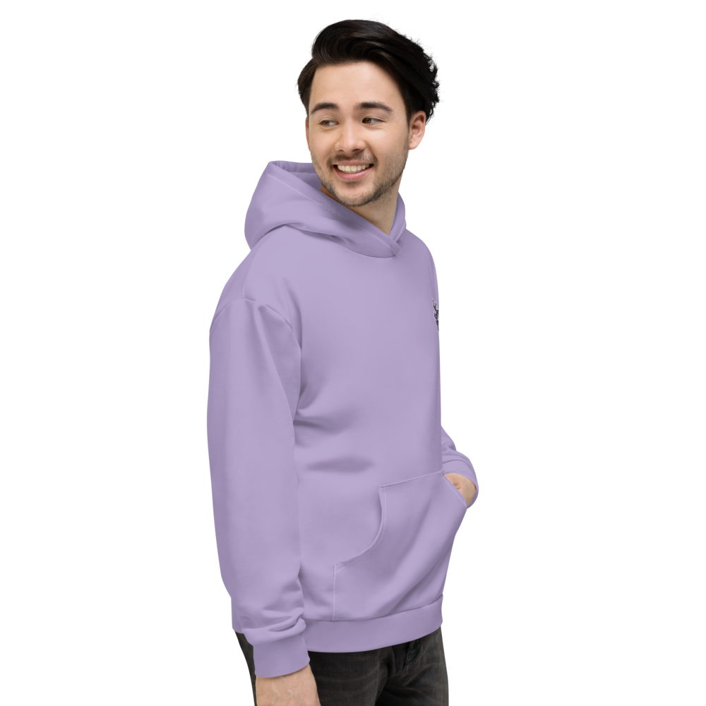 CRXWN | Drip or Dye Sunblocked Run Star Hike Pastel Purple Solid UNISEX Hoodie