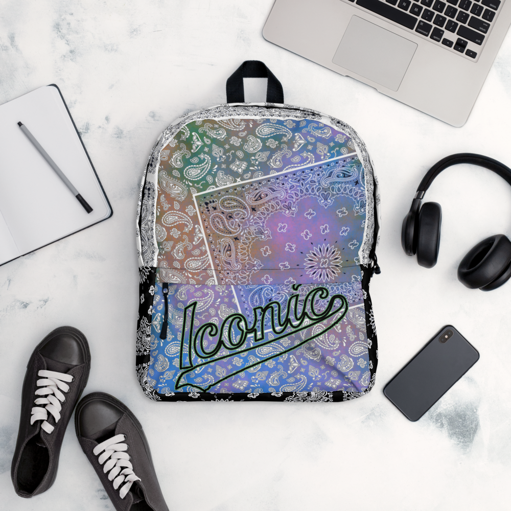 ROYAL ICONIC | Bandana Patchwork BACKPACK Digital Frontier HueMan Gang Tie Dye Aethereal 1 Pastel