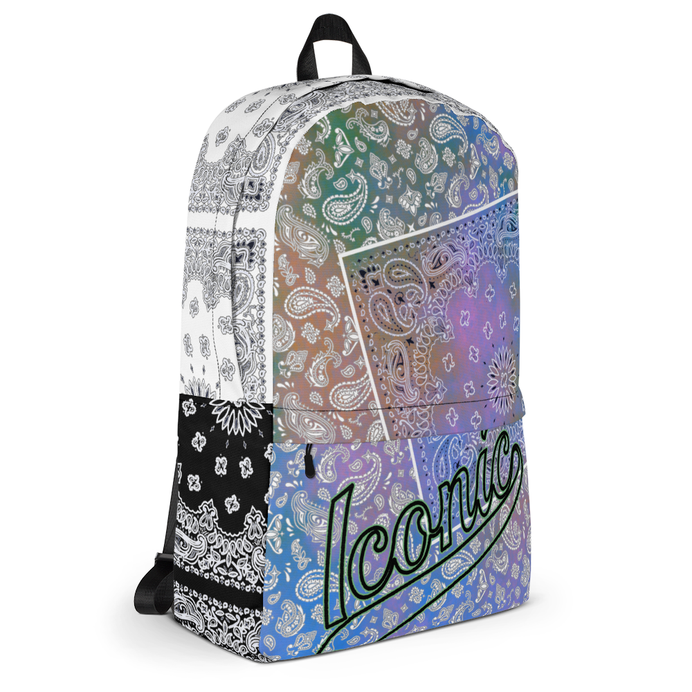 ROYAL ICONIC | Bandana Patchwork BACKPACK Digital Frontier HueMan Gang Tie Dye Aethereal 1 Pastel