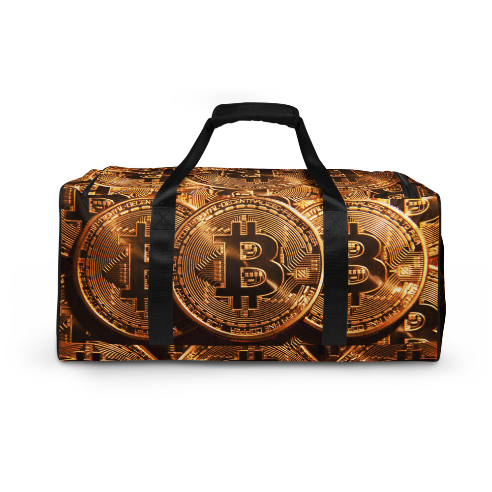 ROYAL ICONIC | Bitcoin Billionaire Money Manifest Duffle Bag The New Economy Iconic BB's Crypto Cash Secure the Bag | Btc Digital Gold Variants