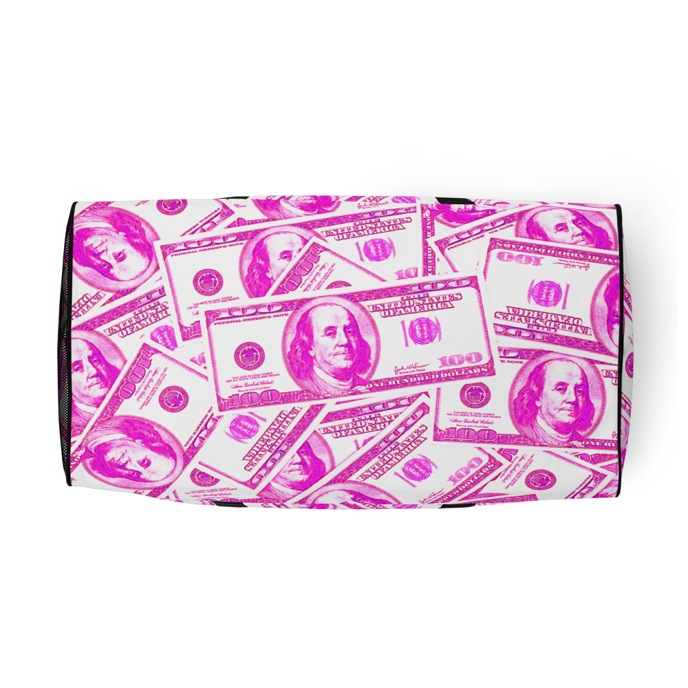 ROYAL ICONIC | The 100 Dollar Duffel Bag Nu Money Iconic MM's Workout Gym Bag GTA Guap Im in my Bag Secure the Bag Pink Money Bag | Classic Cash Bag Variant