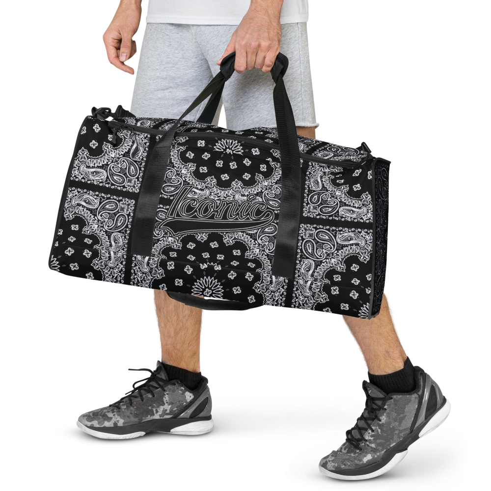 Ghetto Gov't Officialz Black Bandana Logo Designer Duffel Bag in 2 Siz –  Diamondz Original Clothing