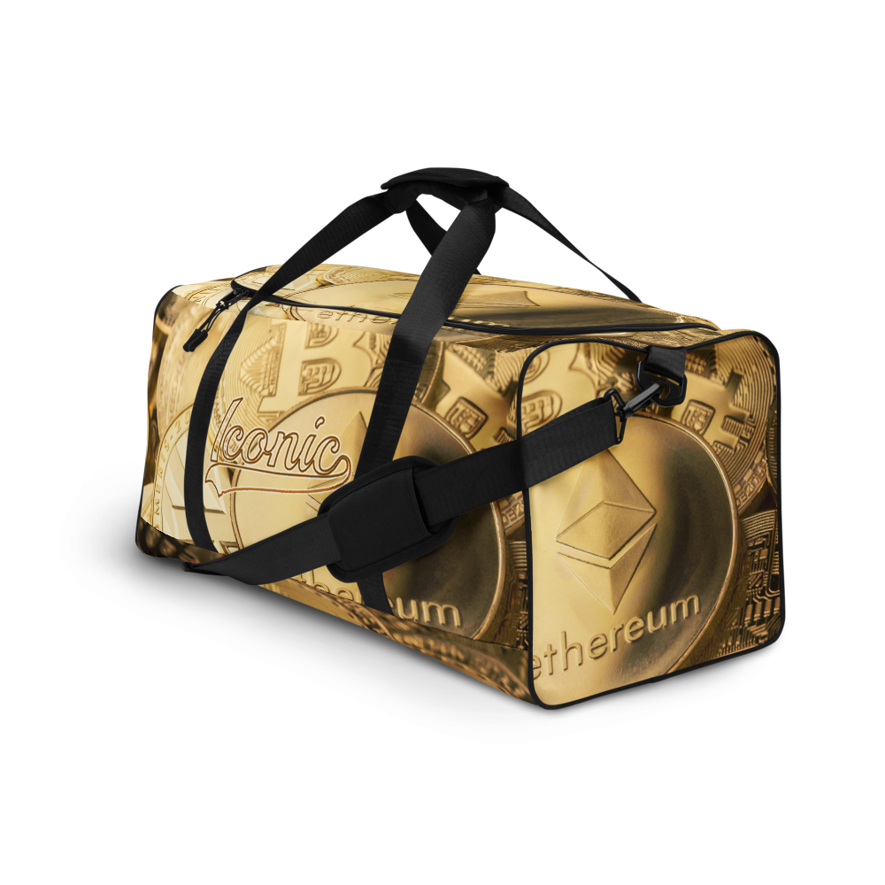 ROYAL ICONIC | Bitcoin Billionaire Money Manifest Duffle Bag The New Economy Iconic BB's Crypto Cash Secure the Bag | Gold Standard Variants