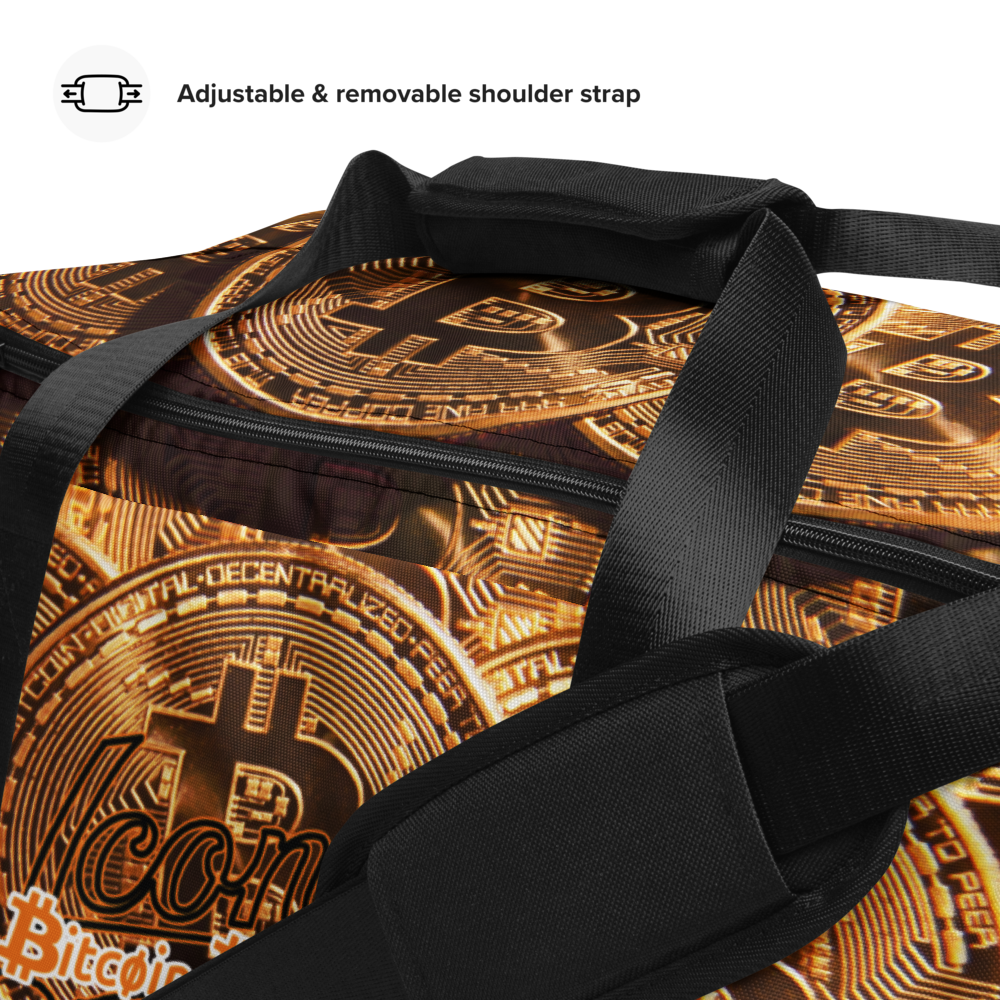 ROYAL ICONIC | Bitcoin Billionaire Money Manifest Duffle Bag The New Economy Iconic BB's Crypto Cash Secure the Bag | Btc Digital Gold Variants