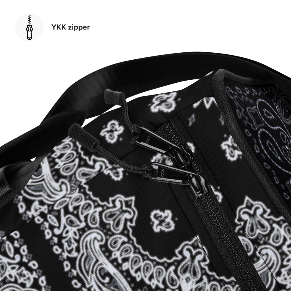 Ghetto Gov't Officialz Black Bandana Logo Designer Duffel Bag in 2 Siz –  Diamondz Original Clothing