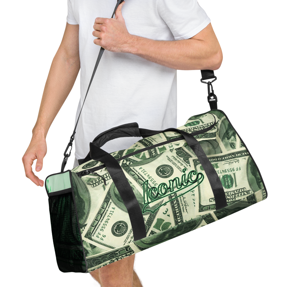 ROYAL ICONIC | The 100 Dollar Duffel Bag Nu Money Iconic MM's Workout Gym Bag GTA Guap Secure the Bag | Digital Greenbacks