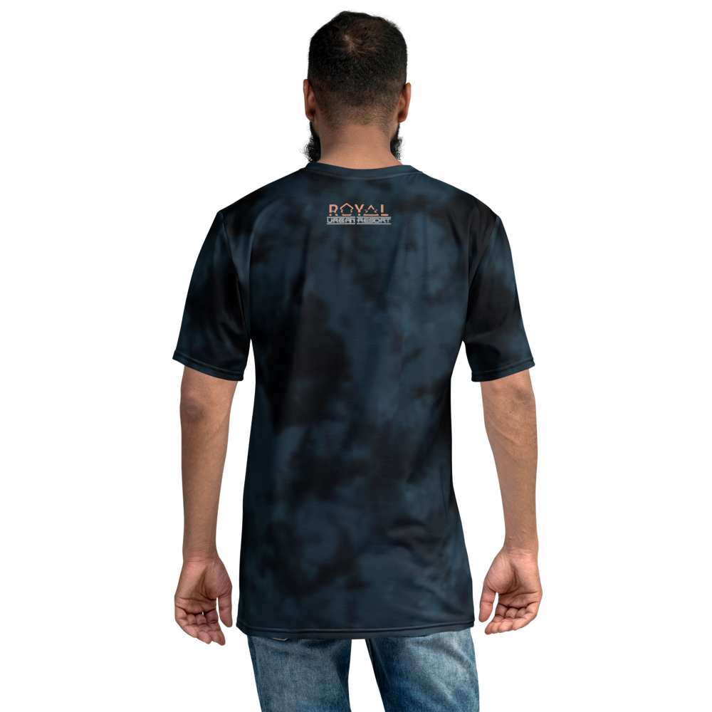 CRXWN | Royal Urban Resort | Trippy Drippy D4L By Any Means Bleach Acid Wash Unisex Jersey Tee Royal Wave 700 Sun Velvet Blue