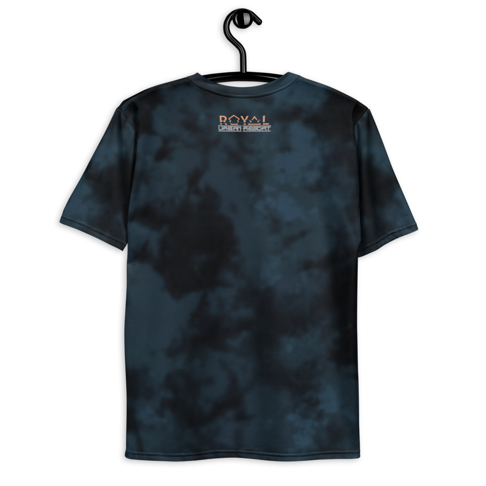 CRXWN | Royal Urban Resort | Trippy Drippy D4L By Any Means Bleach Acid Wash Unisex Jersey Tee Royal Wave 700 Sun Velvet Blue