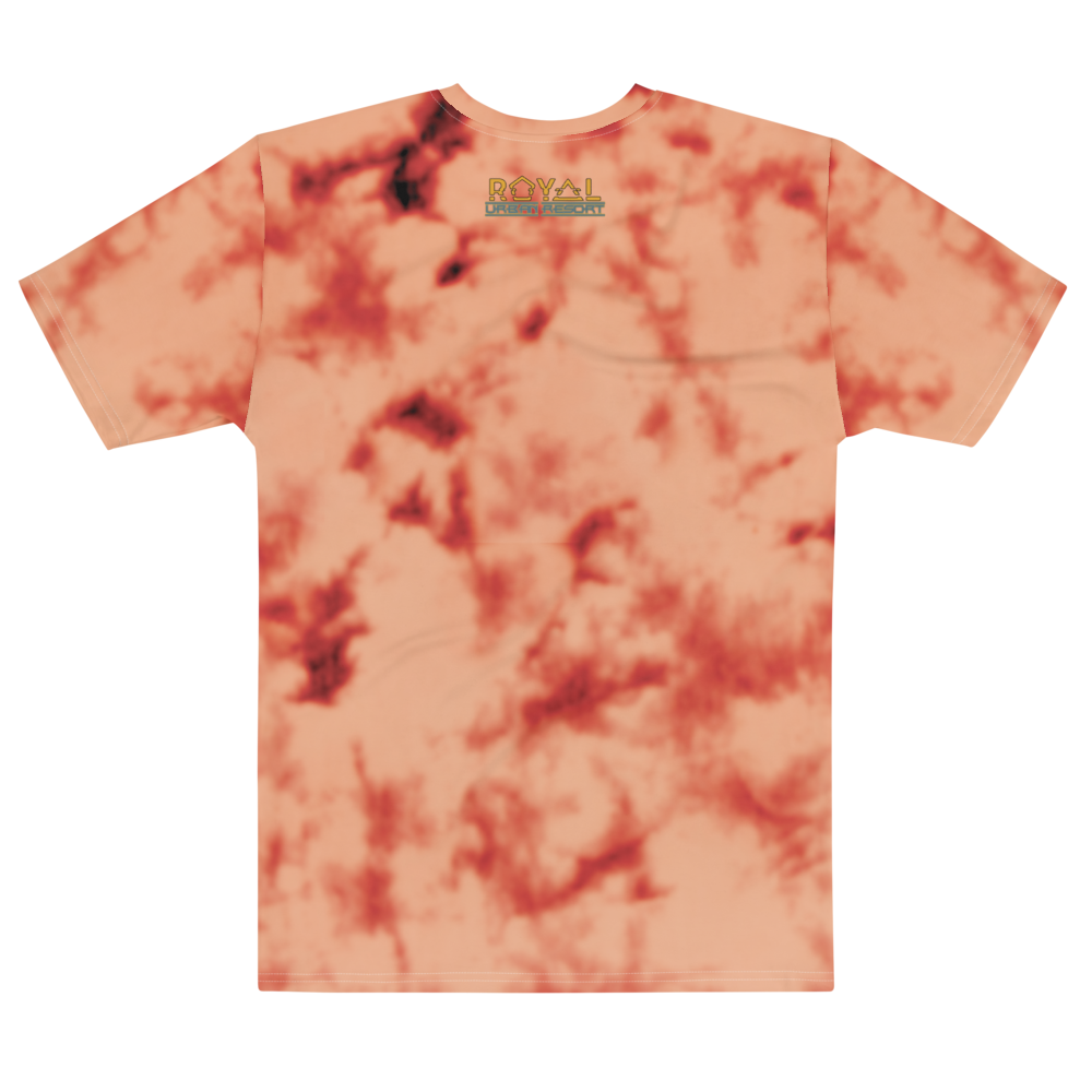 CRXWN | Royal Urban Resort | Trippy Drippy D4L By Any Means Bleach Acid Wash Unisex Jersey Tee Golden Wave 700 Sun Pink Meat