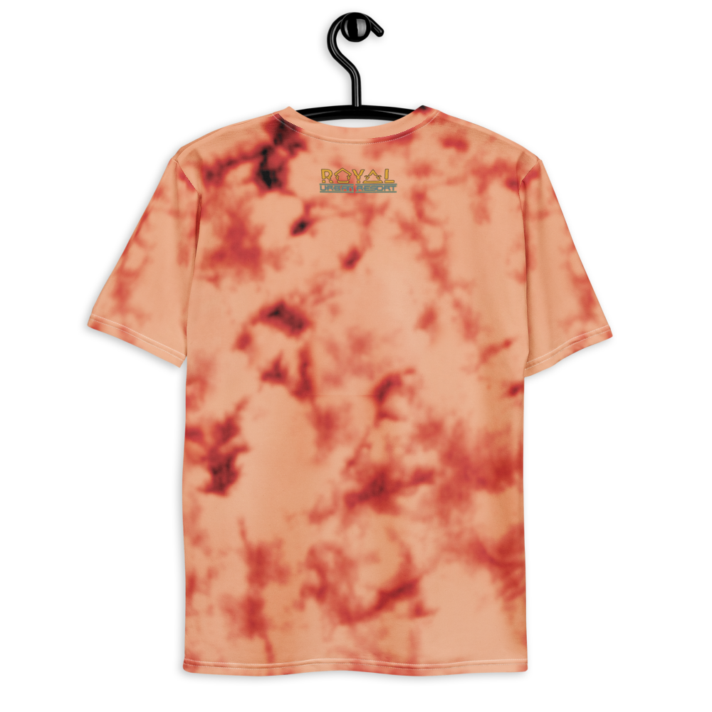 CRXWN | Royal Urban Resort | Trippy Drippy D4L By Any Means Bleach Acid Wash Unisex Jersey Tee Golden Wave 700 Sun Pink Meat