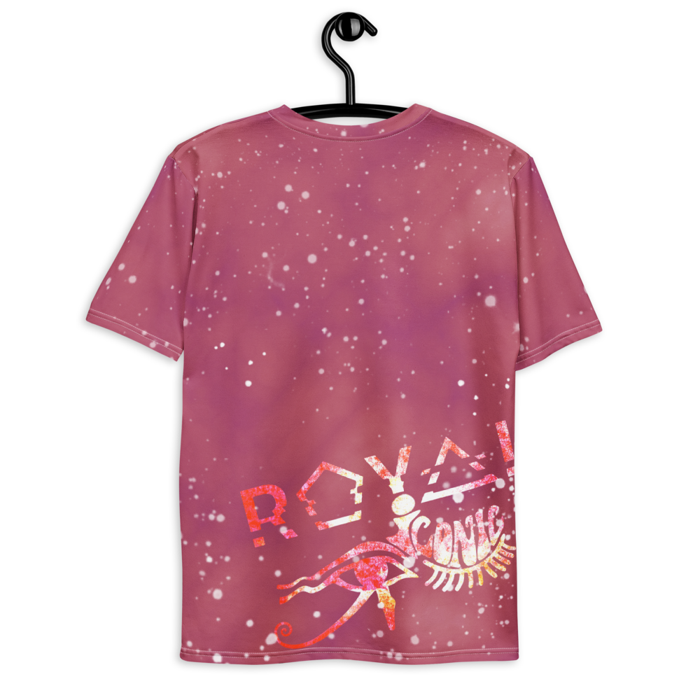 ROYAL ICONIC | Acid Wash Bleach Dye Galaxy Stars Sage & Retrogrades Ladies Crewneck Jersey Tee Pink