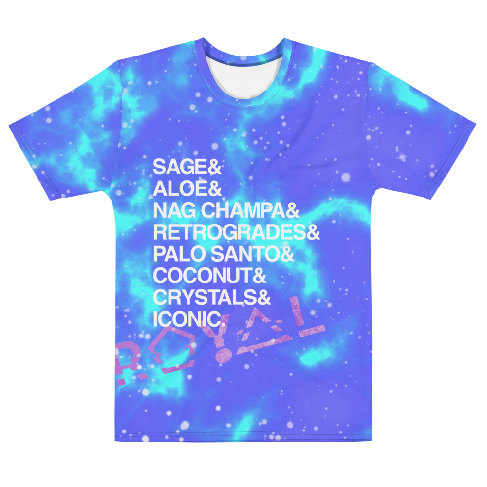 ROYAL ICONIC | Acid Wash Bleach Dye Galaxy Stars Sage & Retrogrades Ladies Crewneck Jersey Tee Mermaid Portals