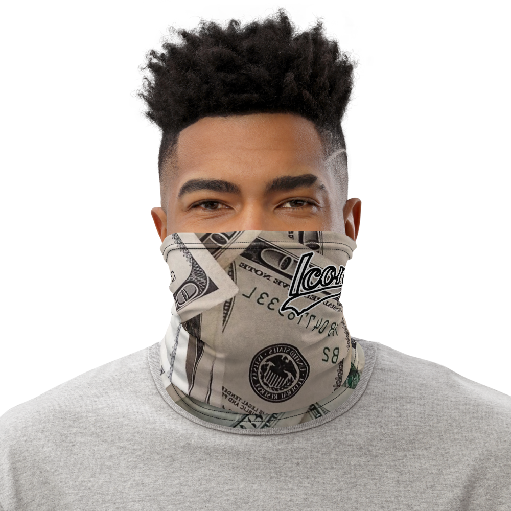 ROYAL ICONIC | Money Manifest The New Cash Iconic MM's Gaiter Face Mask All about the Benjamins Money Talks | Classic Clean Crisp Bills
