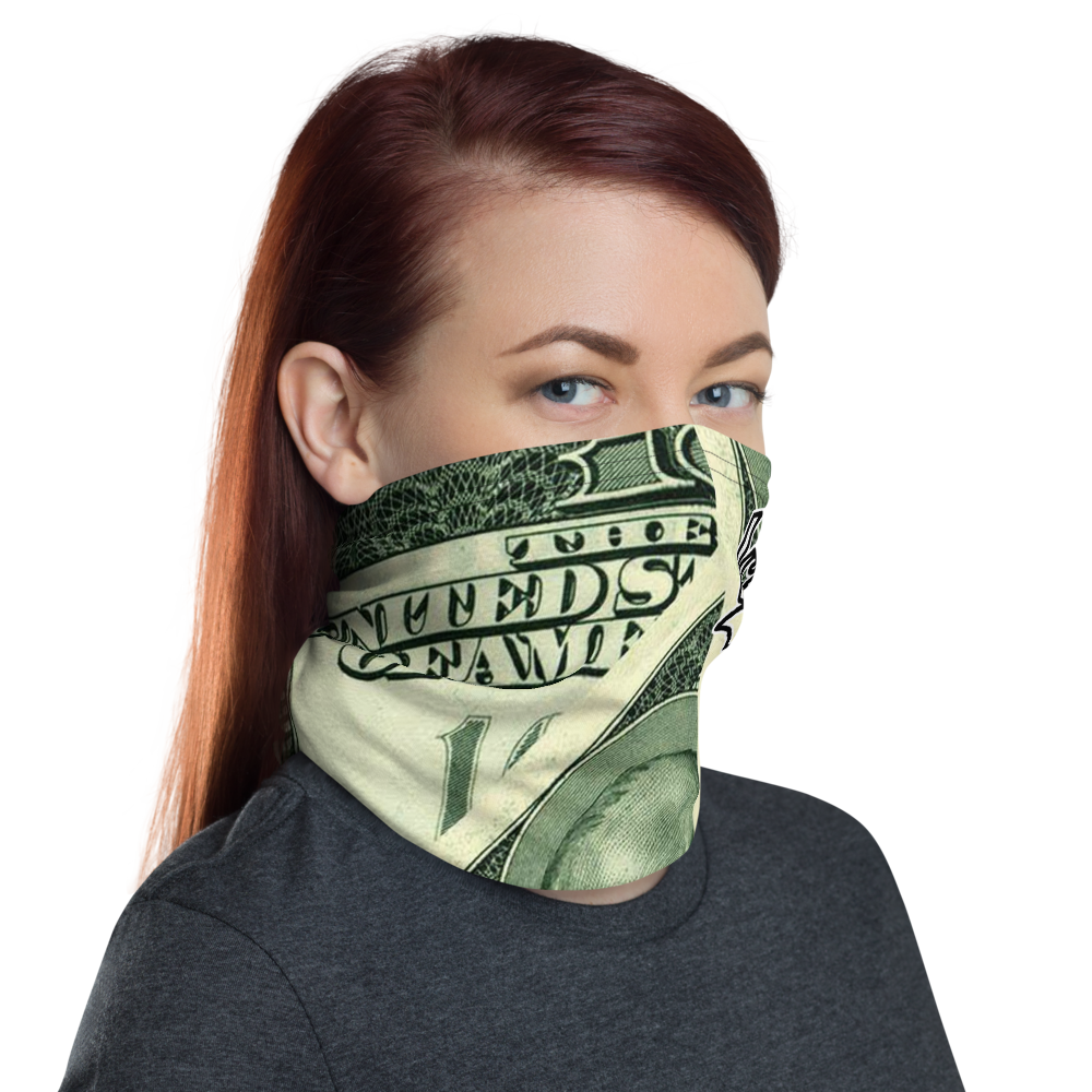 ROYAL ICONIC | Money Manifest The New Cash Iconic MM's Gaiter Face Mask All about the Benjamins Money Talks | Greenbacks