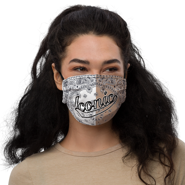 ROYAL ICONIC | Bandana Flag Carousel Americana 2-Layer Face Mask | Khaki Smile