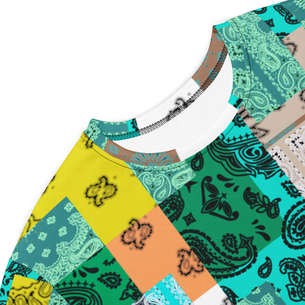 ROYAL ICONIC. | Patchwork Bandana Flag High End Modern Urban MuuMuu Tshirt Dress Custom Design #1
