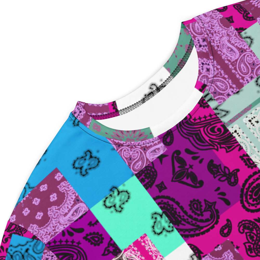 ROYAL ICONIC. | Patchwork Bandana Flag High End Modern Urban MuuMuu Tshirt Dress Custom Design #3