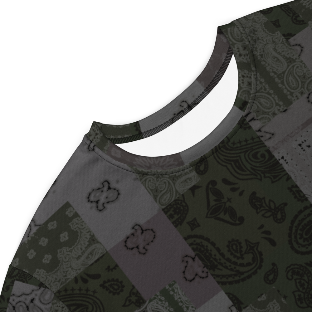 ROYAL ICONIC. | Patchwork Bandana Flag High End Modern Urban MuuMuu Tshirt Dress Custom Design #10