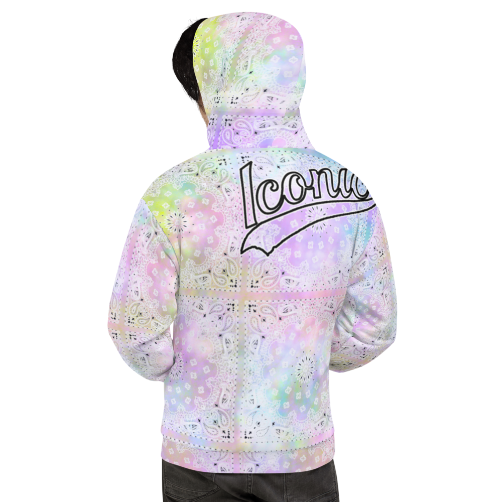 ROYAL ICONIC | Bandana Flag Tie Dye Acid Wash Aether Pour Unisex Hoodie HueMan Gang Color Cloud 2 Abstract Cray On Pour