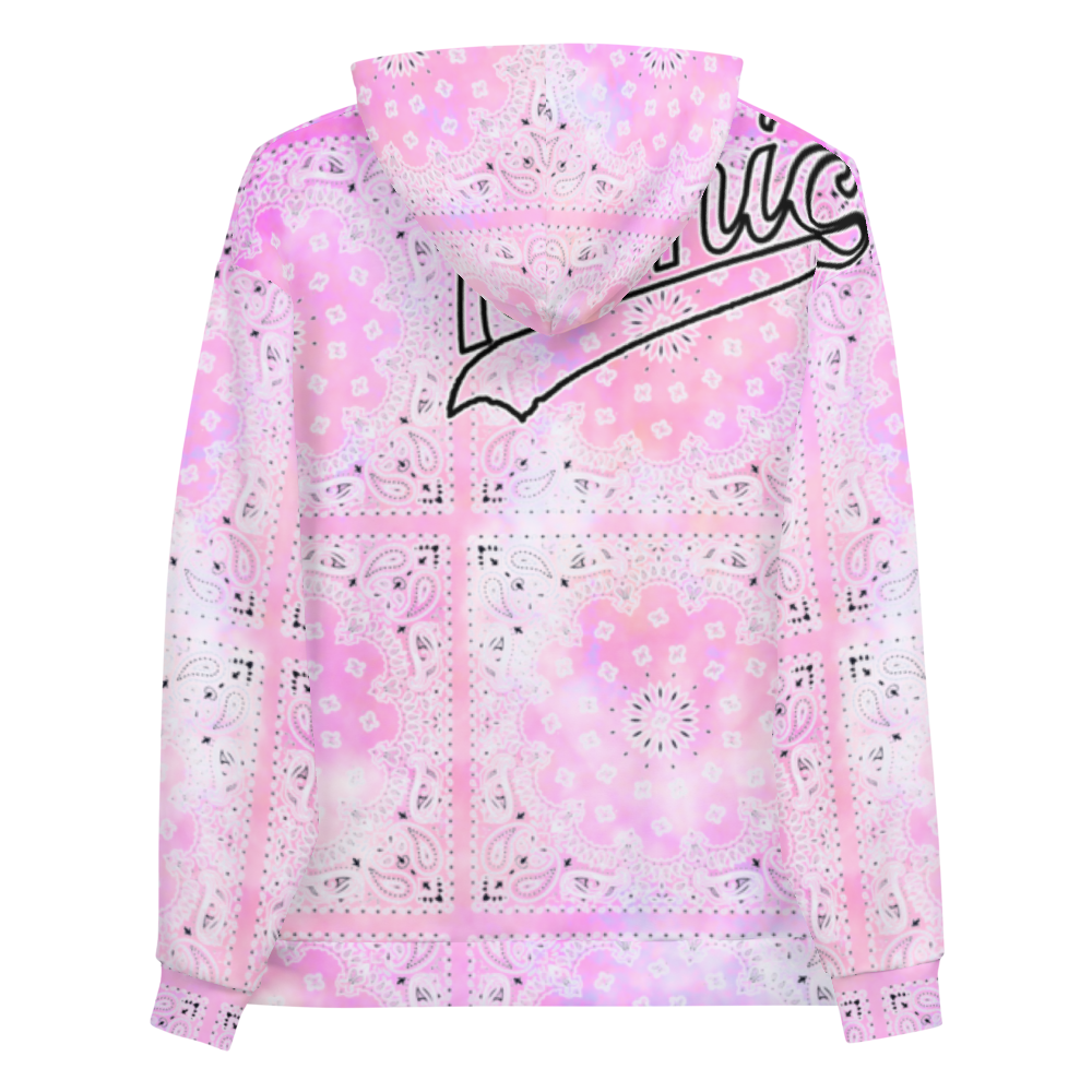 ROYAL ICONIC | Bandana Flag Tie Dye Acid Wash Aether Pour Unisex Hoodie HueMan Gang Think Pink