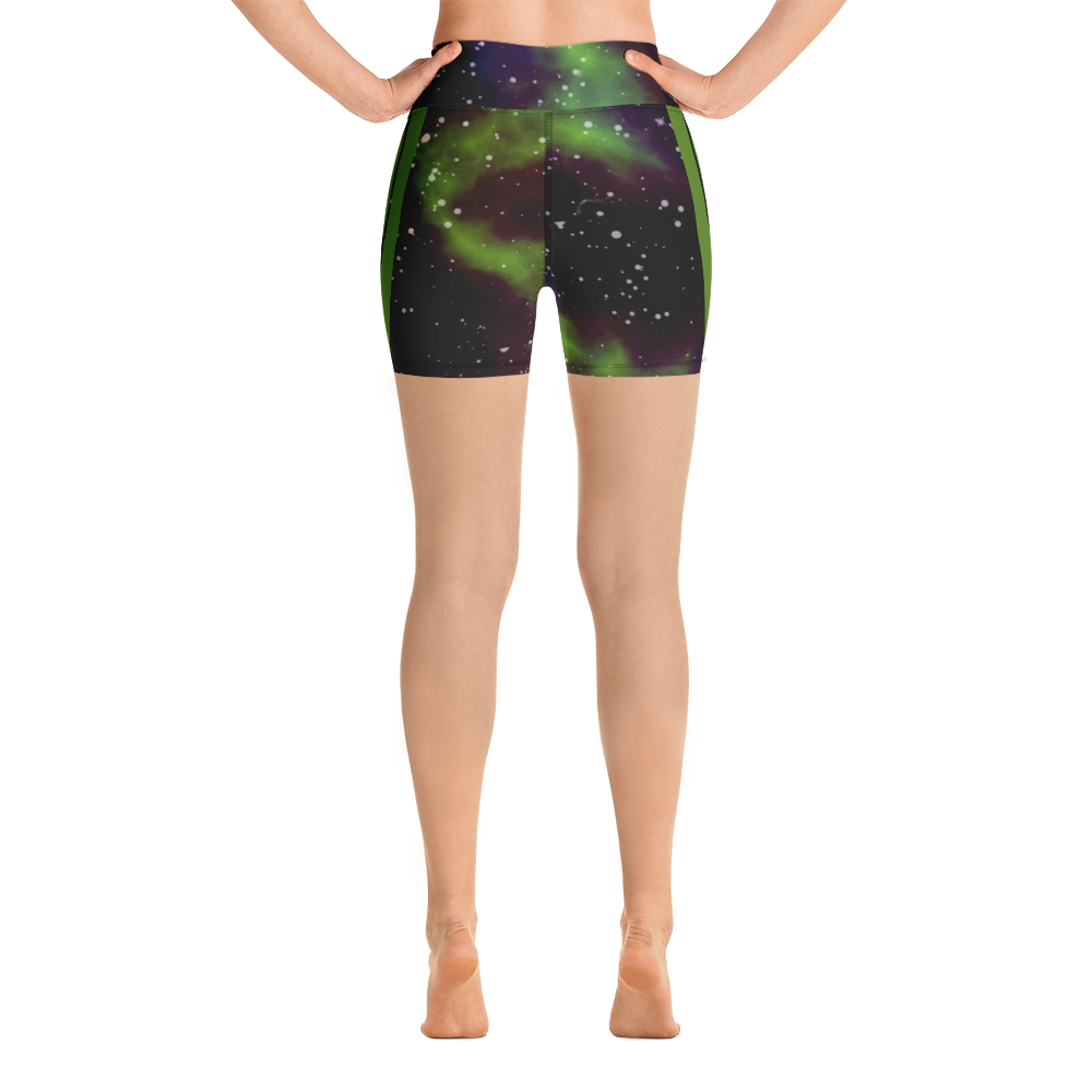ROYAL ICONIC | Acid Wash Bleach Dye Galaxy Tie Dye Biking Shorts Billie Alien Neon Green